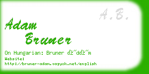 adam bruner business card